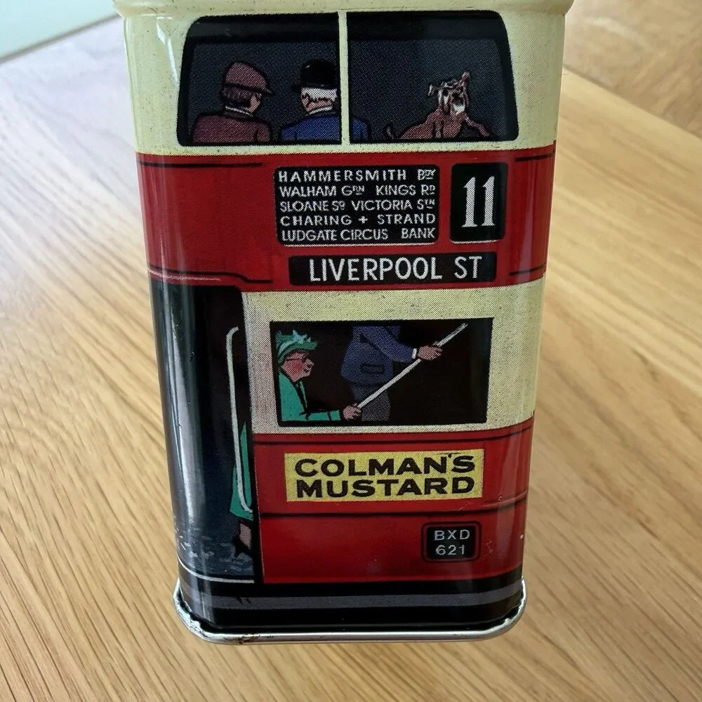Vintage Collectors Tin Double-decker Bus London England British Empty With Lid